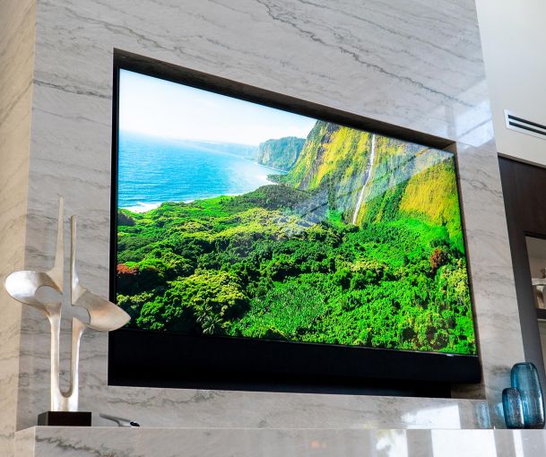 Media Room In Wall TV